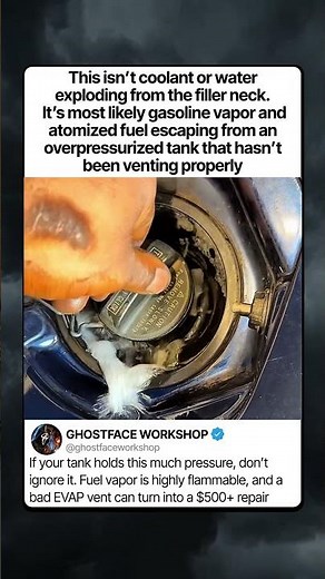 THIS MUCH PRESSURE IN A GAS TANK IS NOT NORMAL