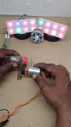 24 volt LED light powered by dynamo motor or DC motor #electric #short