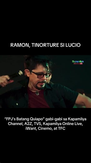 Hindi na napigilan ni Ramon (#ChristopherDeLeon) na ibuhos ang kanyang galit at paghihiganti sa lahat ng ginawa sa kanya ni Lucio (#RonnieLazaro). Tutukan ang #FPJsBatangQuiapo gabi-gabi ng 8 PM sa Kapamilya Channel, A2Z, TV5, Kapamilya Online Live, iWant, Cinemo, at TFC. #abscbn
