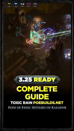 [POE 3.25] TOXIC RAIN - COMPLETE GUIDE - POE BUILDS #shorts #pathofexile #poebuilds #poe