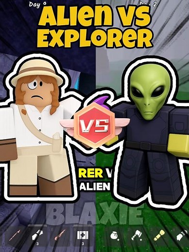 Alien vs Explorer - Best Class for Beginner in 99 nights in the forest #roblox #blaxieroblox