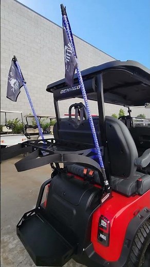 Custom 2024 Denago Rover XL Four Passenger Lithium Golf Cart Scarlet Red