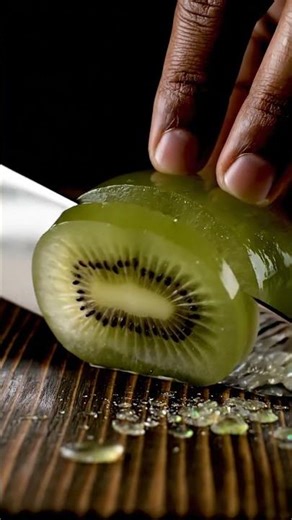 ASMR Transparent Jelly Glass Fruit Slicing 💎 Satisfying Slow Motion