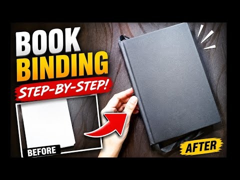 Book Binding at home || Tutorial || DIY