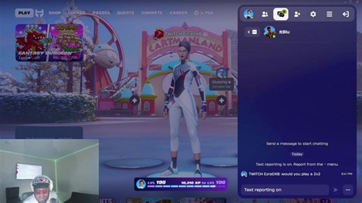 Giveaway for 1,000 V-BUCKs Happening Now! Type “!raffle” in Chat to Enter! Love, Games, Vibes Only!