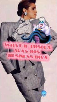 80s CEO baddie 😝 #digitalart #ursula #disneydrawing #80sfashion #digitalpainting