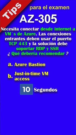 AZ-305 Tip 13 - Connecting to Azure VMs securely #azure #az305 #exam