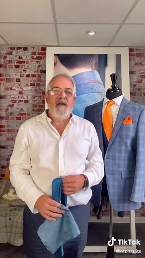 How to choose and fold a handkerchief. #foryou #foryoupage #fyp #viral #handkerchief #suits #menstyle #menstyletips #menstyleguide #PepsiApplePieChallenge