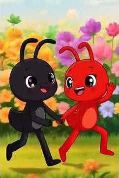 داستان مشکی و سرخک مورچه‌های مهربان 🐜❤️ قصه دوستی و خلاقیت برای بچه‌ها | خاله لالا 😄