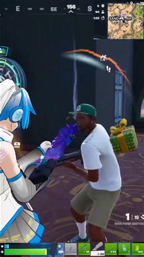 Using a pump shotgun to defeat the enemy Fortnite Solo Battle Royale #fortniteshorts #gaming #clips