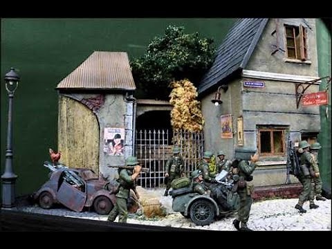 Caen 1943 Step by step. Diorama WW2 scale 1/35