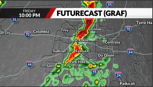 Storm timeline: When and where severe weather is expected near St. Louis