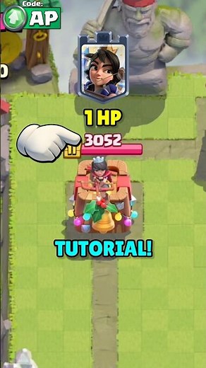 1 HP Princess Tower Tutorial🤨😱 Clash Royale #shorts #clashroyale #clashroyaleshorts