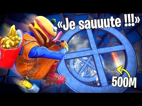 Saute pour atterrir au centre sur ce Dropper Fortnite Créatif !