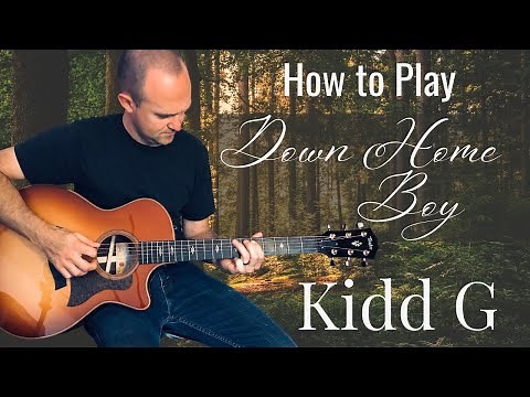 How to Play Down Home Boy by Kidd G on Acoustic Guitar - Easy Beginner Guitar Lesson with Tabs