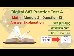Digital SAT Practice Test 4 - Math Module 2 - Question 13