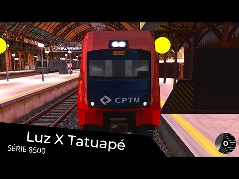 OpenBVE - LUZ x TATUAPÉ com o TUE SÉRIE 8500 da CPTM! Linha 11 Coral