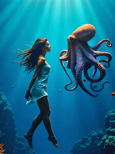 Woman Octopus Fusion #hybrid #octopus #fusion #woman #animalfusion