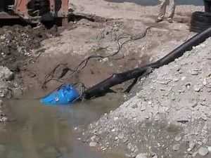 ABS Dewatering - pumping water mixed with solids