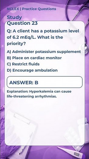NCLEX Practice Question #23 | Nursing Test Prep