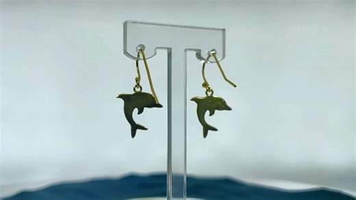 Watch A Pair Cute Dolphin Earring Sterling Silver on Amazon Live