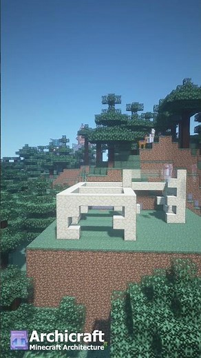 Building this Spanish/Italian styled Villa in Minecraft (Small Sandstone Survival House) #Shorts