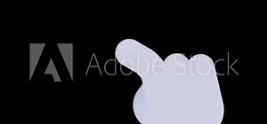 Animated gesture pack of different types of clicking hand. concept of finger touching or clicking screen or button.