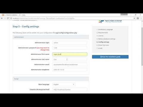 How to Install Chamilo using Xampp