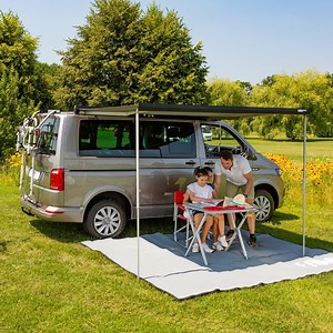 Fiamma F45S 260 Awning - VW T5/T6/T6.1 SWB Right Hand Drive - Black Case - Towsure