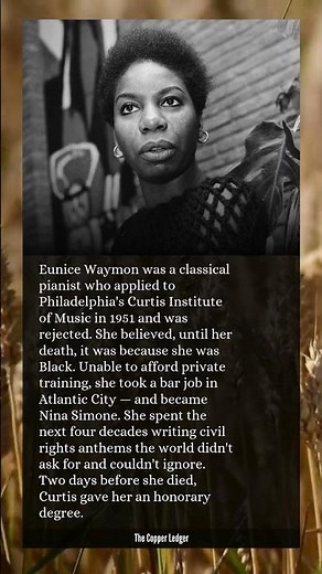 She just wanted to play Bach. The world's refusal turned her into Nina Simone.