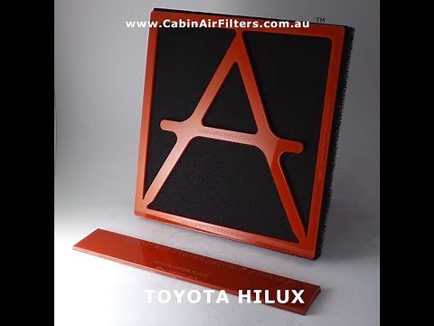 Toyota HILUX 2002 to 2005 cabin air filter install