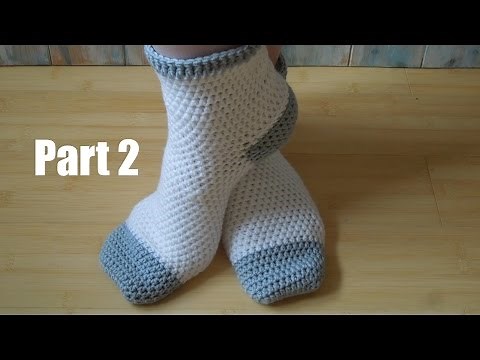 (crochet) Pt2: How To Crochet Adult Socks - Yarn Scrap Friday