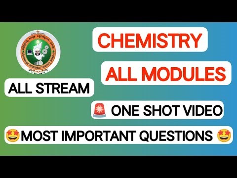 VTU Chemistry 1st Sem Passing Package 🔥 | Important Questions | All Modules | 2025 Scheme