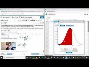 Calculating Probabilities of Sample Distributions with StatCrunch