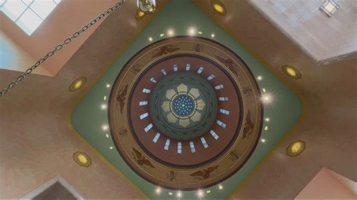 The rotunda reopening is part of a multi-year $505.7-million project to get the building earthquake-ready and more ADA accessible. | KGW-TV