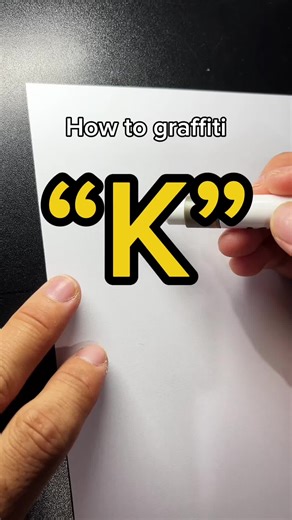 Mastering 3D Letter K in Graffiti Art