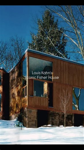 Sqratch on Instagram: "Project: Fisher House Architect: Louis I. Kahn Location: Hatboro, Pennsylvania, USA Year: 1960–1967 Client: Norman and Doris Fisher The Fisher House is one of Kahn’s most intimate residential works #architecture #architecture a quiet dialogue between geometry, light, and daily life. Two interlocking brick volumes, each capped with steep gable roofs, separate the living and sleeping zones. Natural light enters through deeply set windows, giving the interiors a sculptural ca