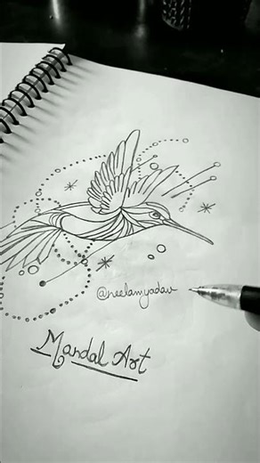 Mandala art for beginners🎨 #shorts​ #mandala​ #mandalaart​ #art​ #drawing​