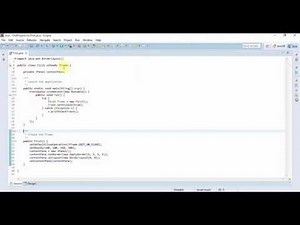 Java Swing Tutorial 2 : Creating First Project and invokeLater() method