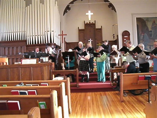 Trinity's Choir singing "Autumn Carol" accompanied by the Bell ringers & Karen Wire | Trinity Evangelical Lutheran Church