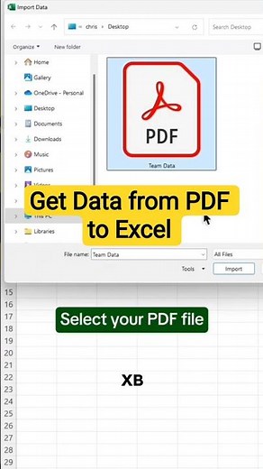 Get data from pdf files #excel #exceltips #exceltutorial #exceltricks #how #example #pdf