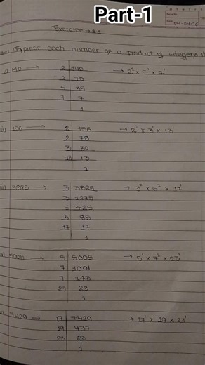 #Class 10 Maths chapter 1(excercise 1.1) solutions