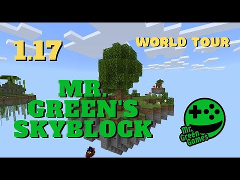 Mr. Green's Skyblock - 1.17 Update (Download In The Description) #Minecraft #BedrockEdition
