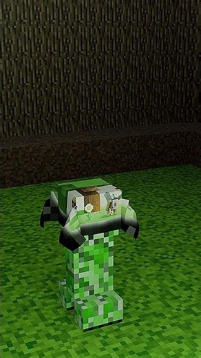 Minecraft Creeper Cloth Simulation | Blender 3D Physics #blender #3danimation #automobile