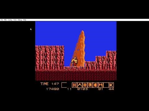 Karnov (NES) - Showthrough #1 - Regular Run w/savestates