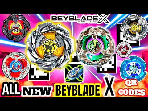 BEYBLADE X APP Hasbro ALL NEW BEYBLADES QR CODES | CLAW LEON + LANCE KNIGHT HASBRO BEYBLADE X APP