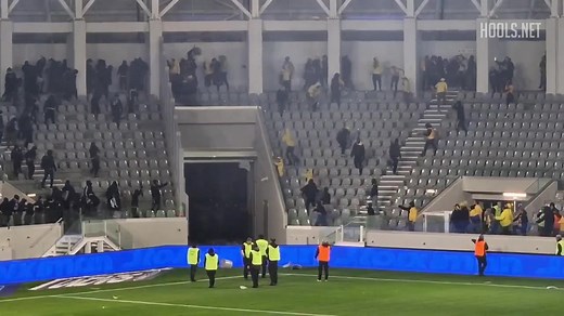 AEL and Apollon hooligans clashed at the recently opened Limassol Arena during Wednesday's Cypriot Cup tie. | Hools.net
