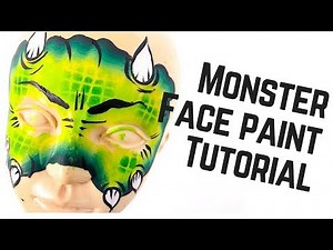 Monster Face Paint - How to Face Paint a Monster