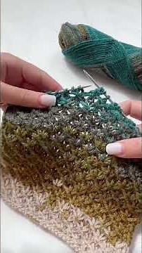Knit star stitch #knitting