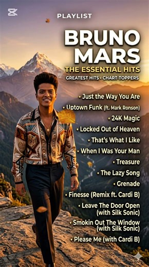 Bruno Mars Greatest Hits 🔥 Nonstop Party Vibes #brunomars #playlist #shorts